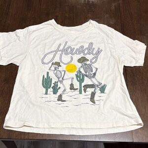 Howdy Graphic Tee - Cream